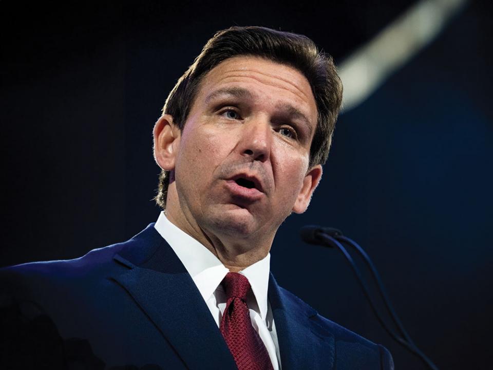 Florida Governor, Ron DeSantis. Photo by Tom Williams, Public domain, via Wikimedia Commons.