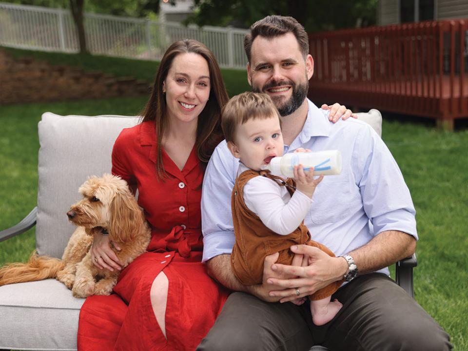 Zach Wahls (right) with wife Chloe Angyal and son Elijah. Photo courtesy of Zach Wahls.